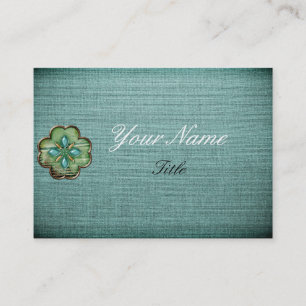 Carte de visite de concepteur turquoise