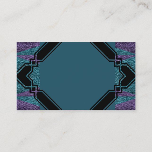 Carte de visite de conception bleu multiple (Devant)