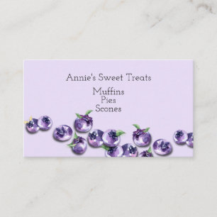 Carte de visite de conception Blueberry