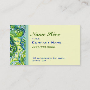 Carte de visite de conception d'aquarelle de