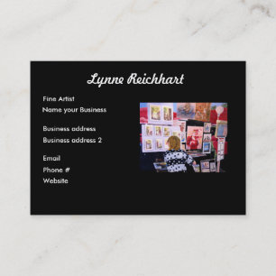 Carte de visite de conception d'art