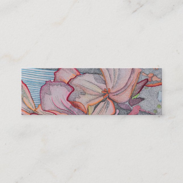 Carte de visite de conception florale, cartes de (Devant)