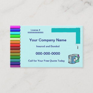 Carte de visite de conception/peintre