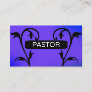 Carte de visite de connexion pastor violet
