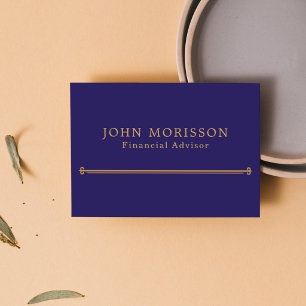 Carte de visite de conseiller financier   Personna