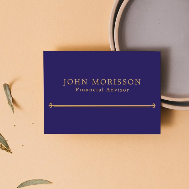 Carte de visite de conseiller financier | Personna (Financial Advisor Business Card )