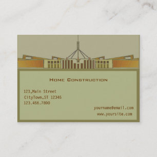 Carte de visite de construction