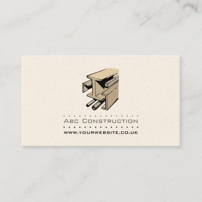 Carte de visite de construction/constructeur (Devant)