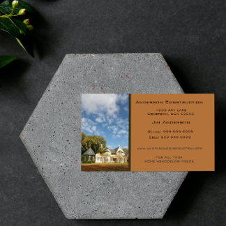 Carte de visite de construction - Cuivre