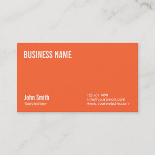 Carte de visite de construction de carrosserie en 