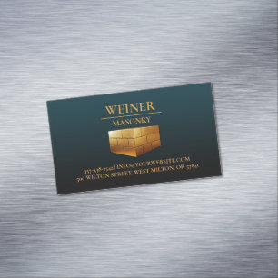 Carte de visite de construction de maçonnerie