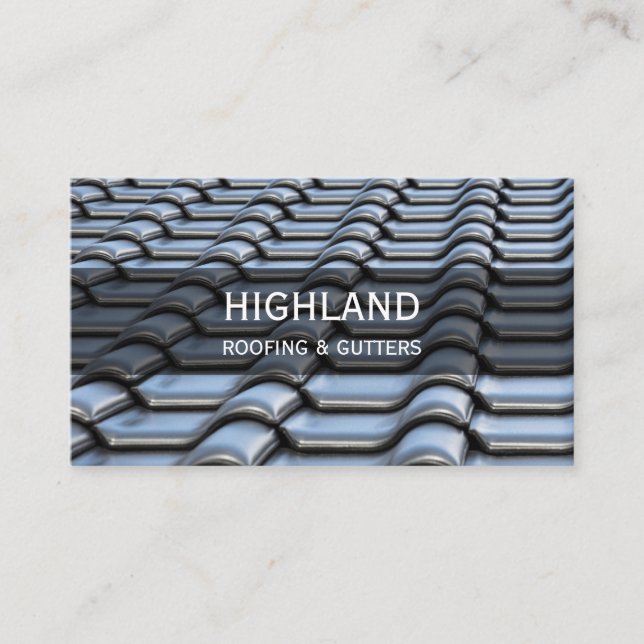 Carte de visite de construction de toitures (Devant)