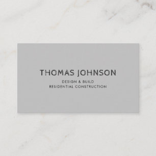 Carte de visite de construction moderne minimalist