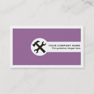 Carte de visite de construction-violet