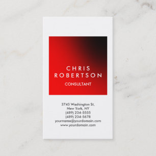 Carte de visite de consultant à rayure blanche ver