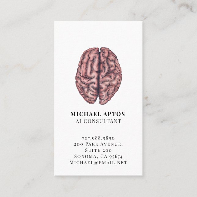Carte de visite de consultant en IA (Devant)