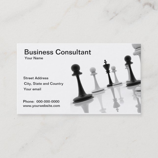 Carte de visite de consultant en matière de (Devant)