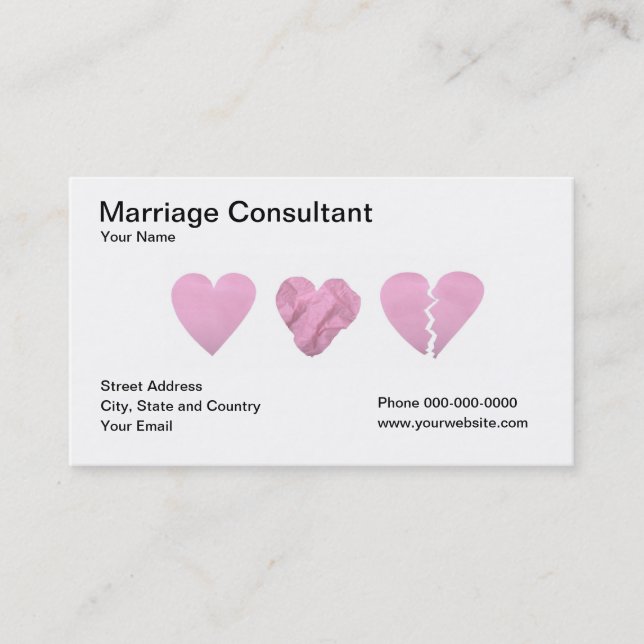 Carte de visite de consultant en matière de (Devant)