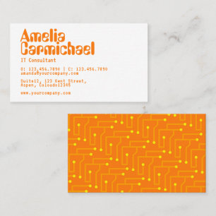 Carte de visite de consultant en technologies de l