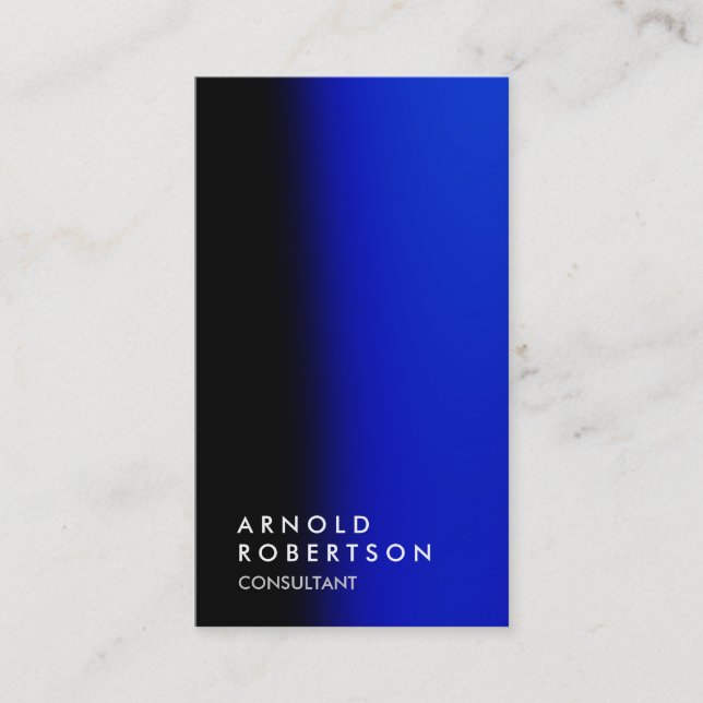 Carte de visite de consultant en tendance bleu cla (Devant)
