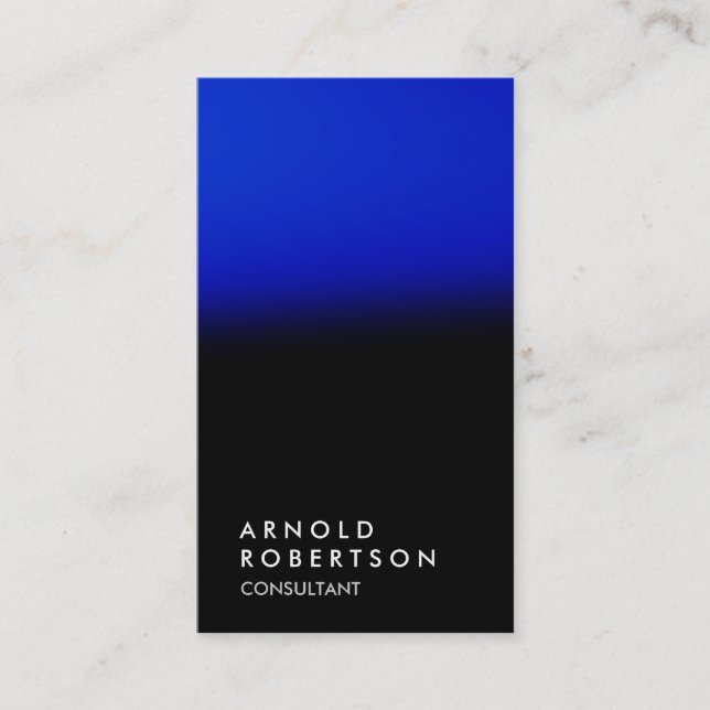 Carte de visite de consultant en tendance bleu cla (Devant)