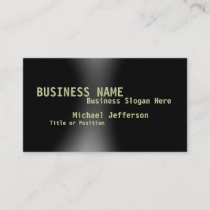 Carte de visite de consultant moderne gris noir