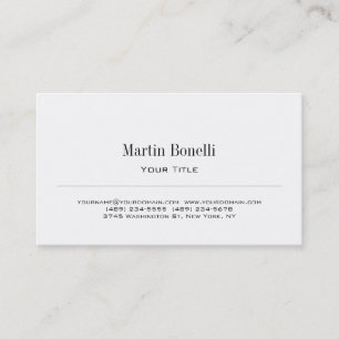 Carte de visite de consultant simple moderne