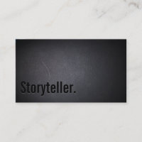Carte de visite de conteur professionnel Black Out