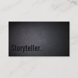 Carte de visite de conteur professionnel Black Out