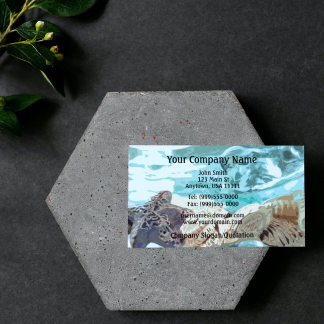 Carte de visite de coquillages (Seashells Business Card)
