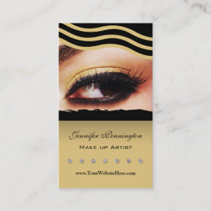 Carte de visite de cosmetologist de maquilleur