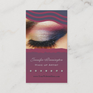 Carte de visite de cosmetologist de maquilleur