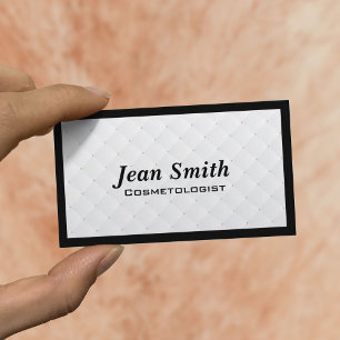 Carte de visite de Cosmetologist d'édredon de
