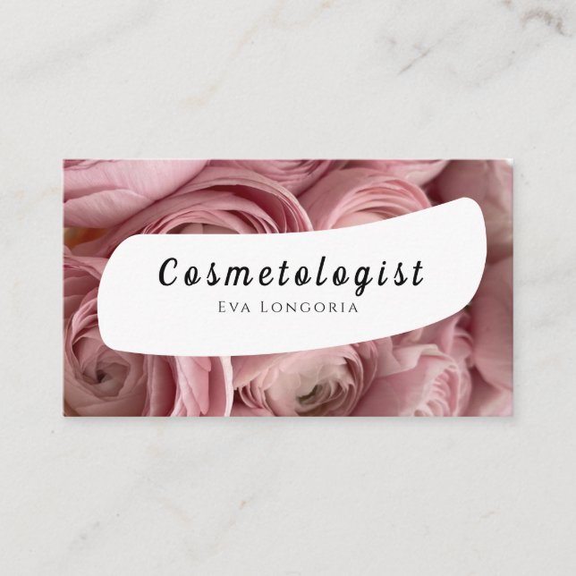 Carte de visite de cosmétologue (Devant)