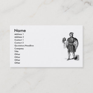 Carte de visite de costumes élisabéthain