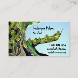 Carte de visite de couleur de la vie de paysage