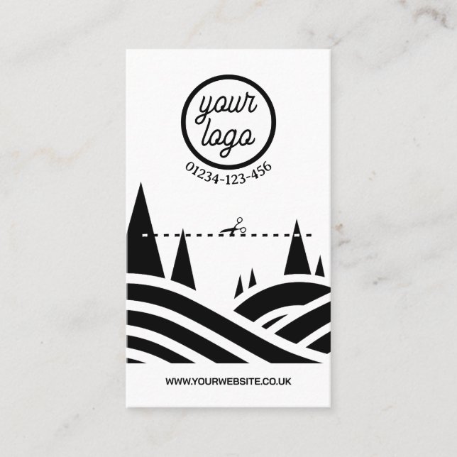 Carte de visite de coupe d'arbre (Devant)