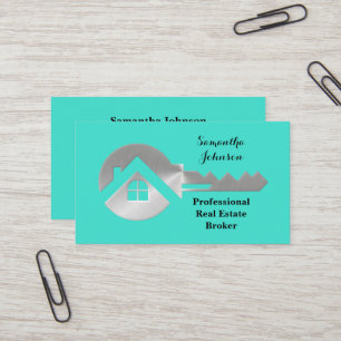 Carte de visite de courtage immobilier Silver Key