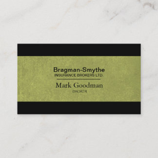Carte de visite de courtier en assurances -