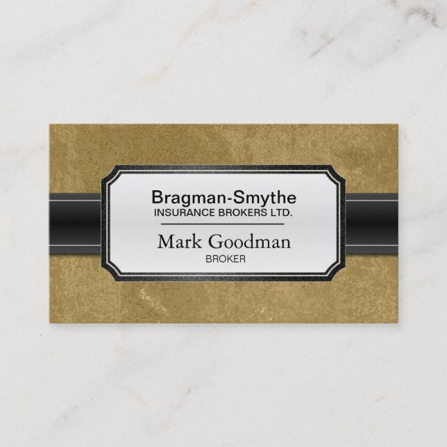Carte de visite de courtier en assurances - (Devant)