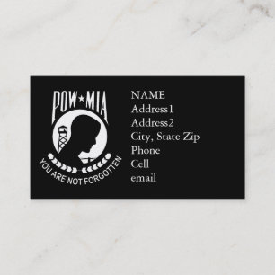 Carte de visite de coutume de KRW POW/MIA
