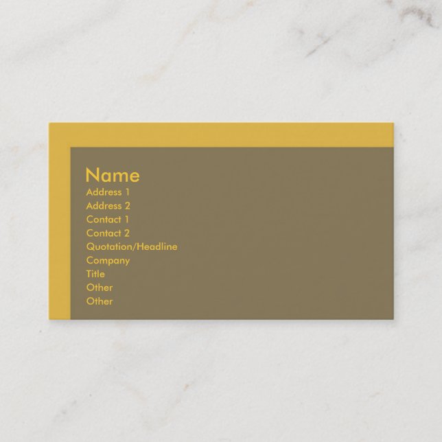 Carte de visite de crème (Devant)