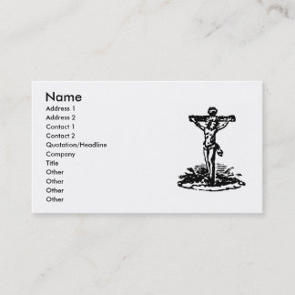 Carte de visite de crucifix