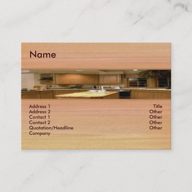Carte de visite de cuisine (Devant)