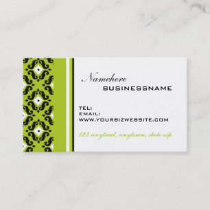 Carte de visite de Damask Elegance