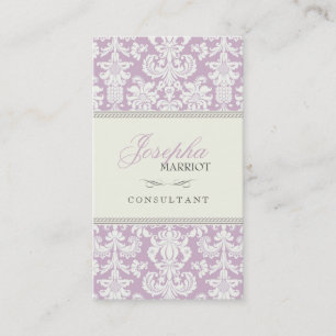 Carte de visite de damassé