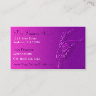 Carte de visite de danse