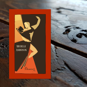 Carte de visite de danseur professionnel