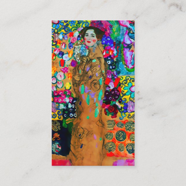 Carte de visite de ~ de Gustav Klimt (Devant)