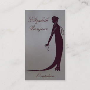 Carte de visite de ~ de plat de mode de Moi